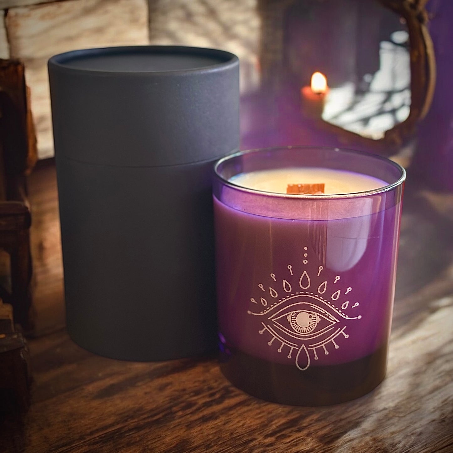 Lemon & Lavender Third Eye Wood Wick Candle 30cl