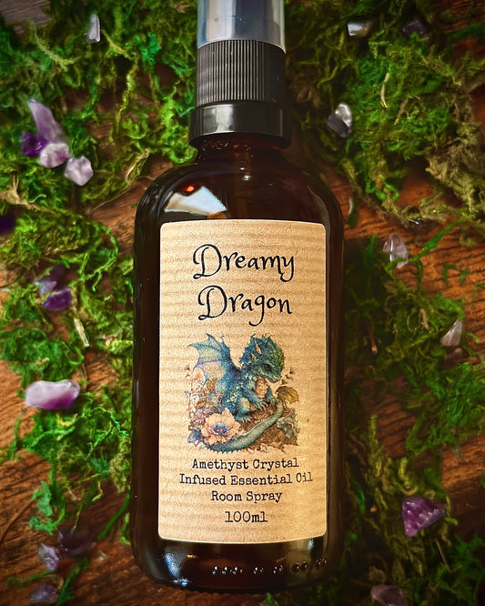 Dreamy Dragon Crystal Infused Essential Oil Room Spray