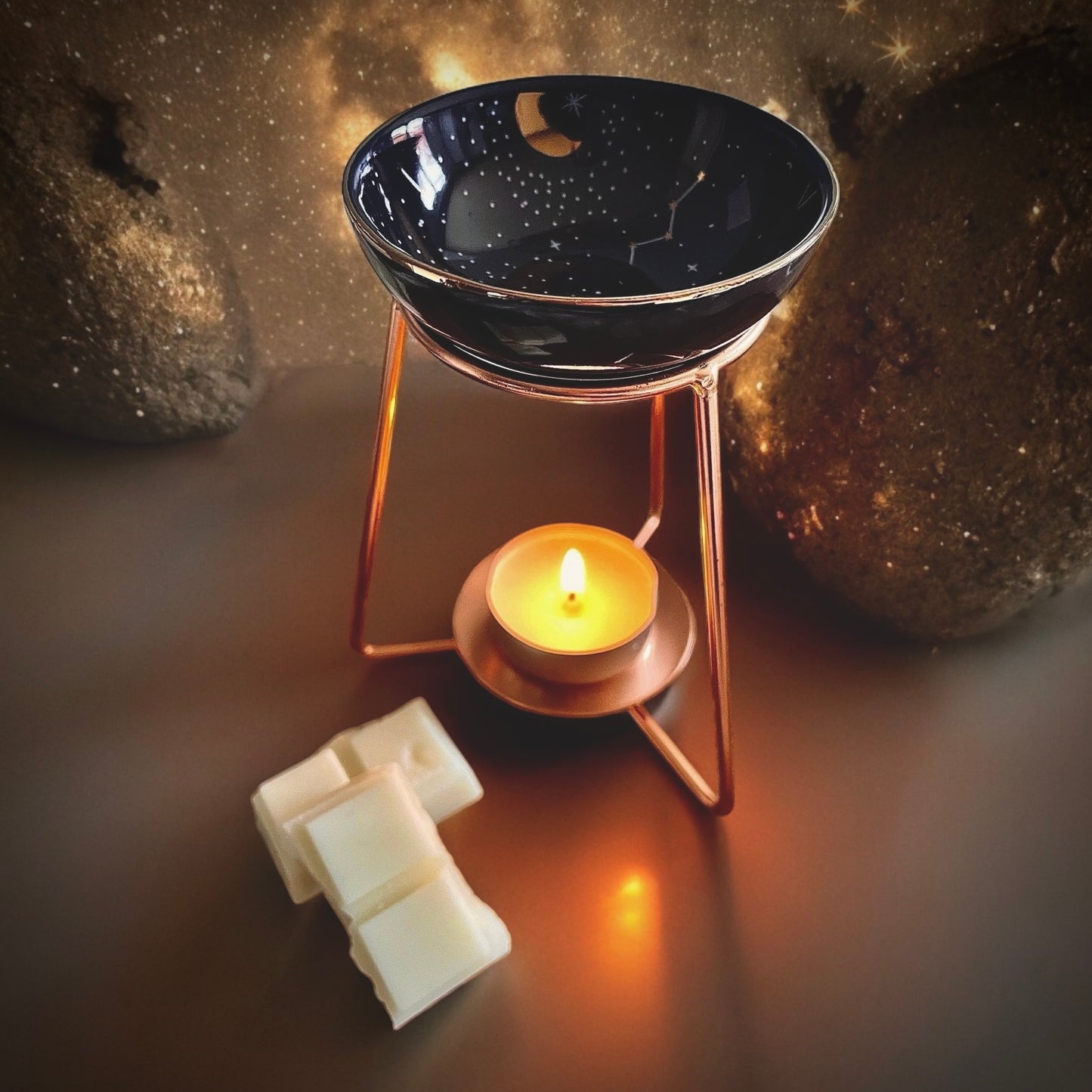 Celestial Burner With Rose Gold Stand